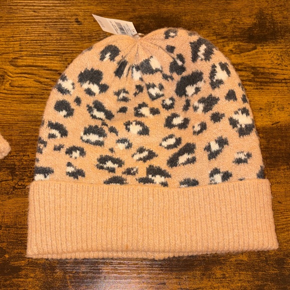 aerie Accessories - Aerie NWT Leopard Print Leopard Beanies 2 available- Tan and Black